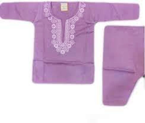 Newborn to 6 Month Round Neck Fancy Shalwar Kameez Available In Multicolor