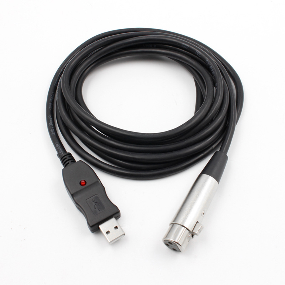 3M USB Male to XLR Female Microphone USB MIC Link Cable Daraz.pk