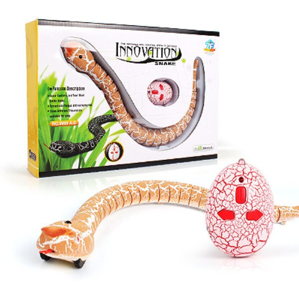 Remote Control Snake Infrared RC Animal Toys Rattlesnake With USB Cable Funny Trick Terrify Toys For Kids