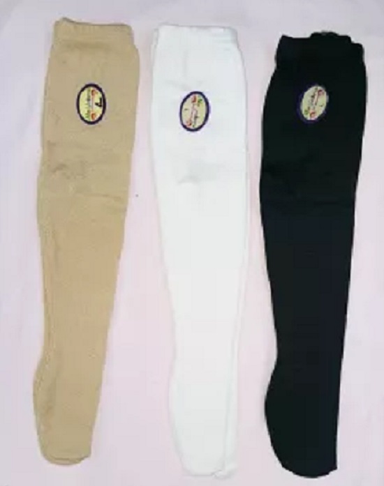 Inner Woolen Leggings for Kids Girls Boys in White Skin Black Colors - Pack  of 1 or 2 or 3