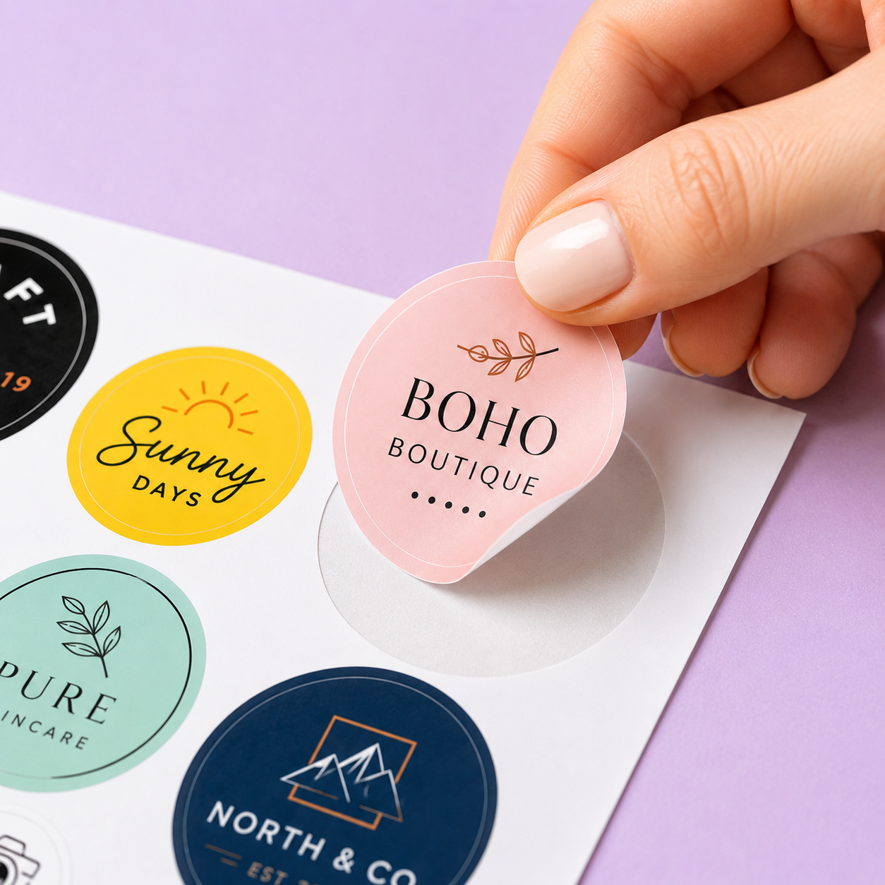Custom Round Stickers with Your Logo & Design - Waterproof Vinyl Labels for Business, Packaging & Branding | Custom Printed Sticker Sheet | 1.5, 2, 2.5, 3, 3.5 inch
