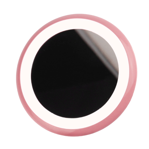 LED Mirror For Makeup - Portable Round Make Up Cosmetic Mirror