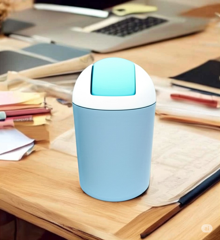Berry Mini Dustbin with Shake Lid For Room | Compact & Stylish Waste Bin for Home, Office, Kitchen, Car, Study Table & Bathroom Use | Multicolor