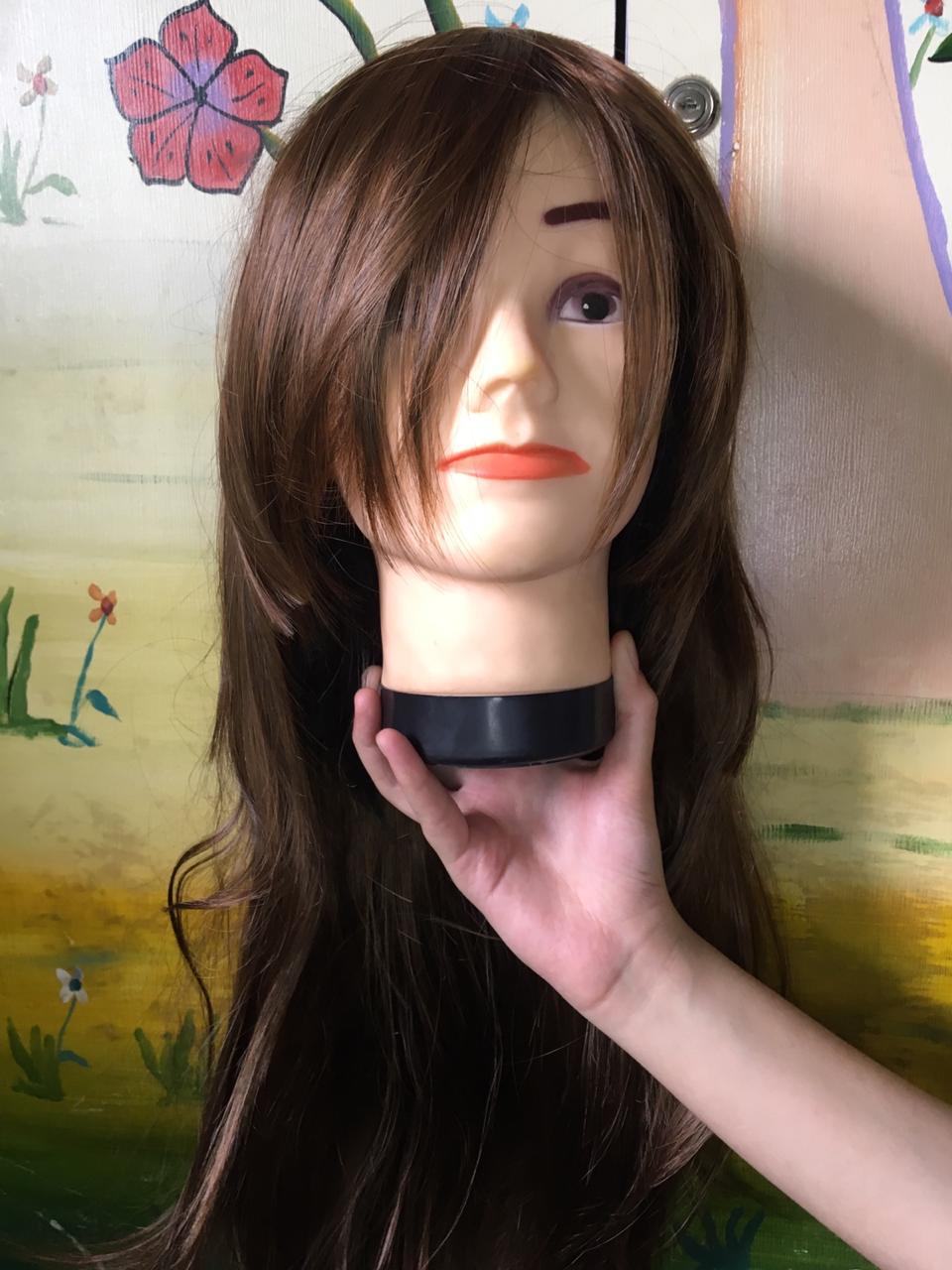 New front bangs  full head wig-Golden color