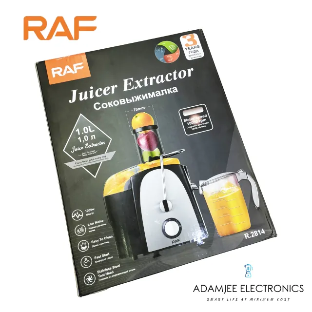 RAF Juice Extractor & Centrifugal Juicer R.2814 – Hard fruit Juicer 1 Litre 1000w