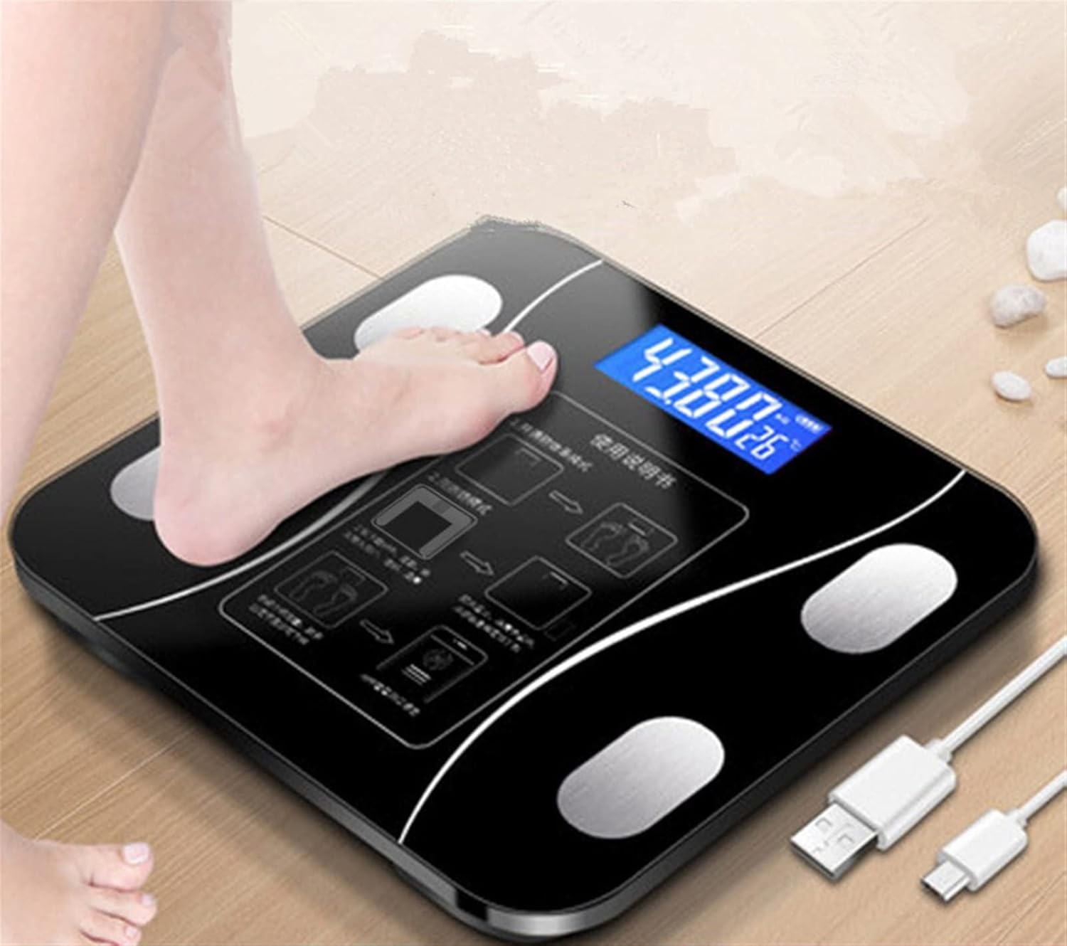 Professional  scale Weight MACHINE Digital Body Scale High Accuracy Scale 180kg weight capacity Backlight Display Body Weight Scale Smart Electronic Scales Fully Automatic Iscale Digital Weight Scale, For Personal and Professional use