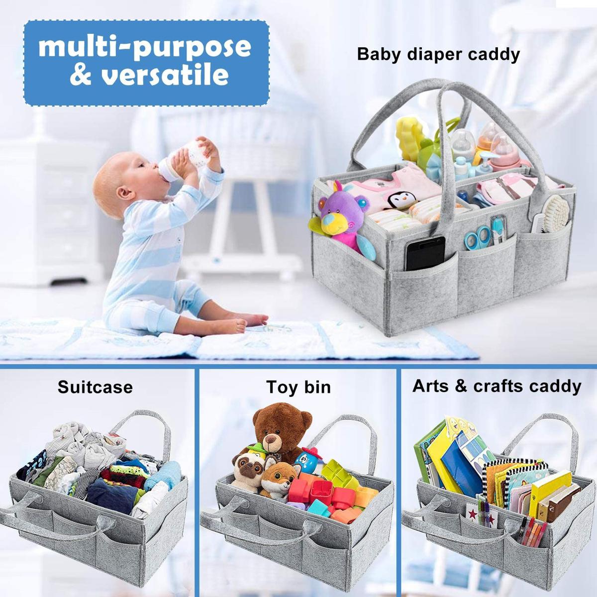 Mummy bag pack motheMummy bag pack mother / Baby Diaper Caddy Organizer Bag-Portable Stor / Baby Diaper Caddy Organizer Bag-Portable Storage Basket, Essential Bag for Nursery, Changing Table and Car - Waterproof Liner Is Great for Storing Diapers, Bottles
