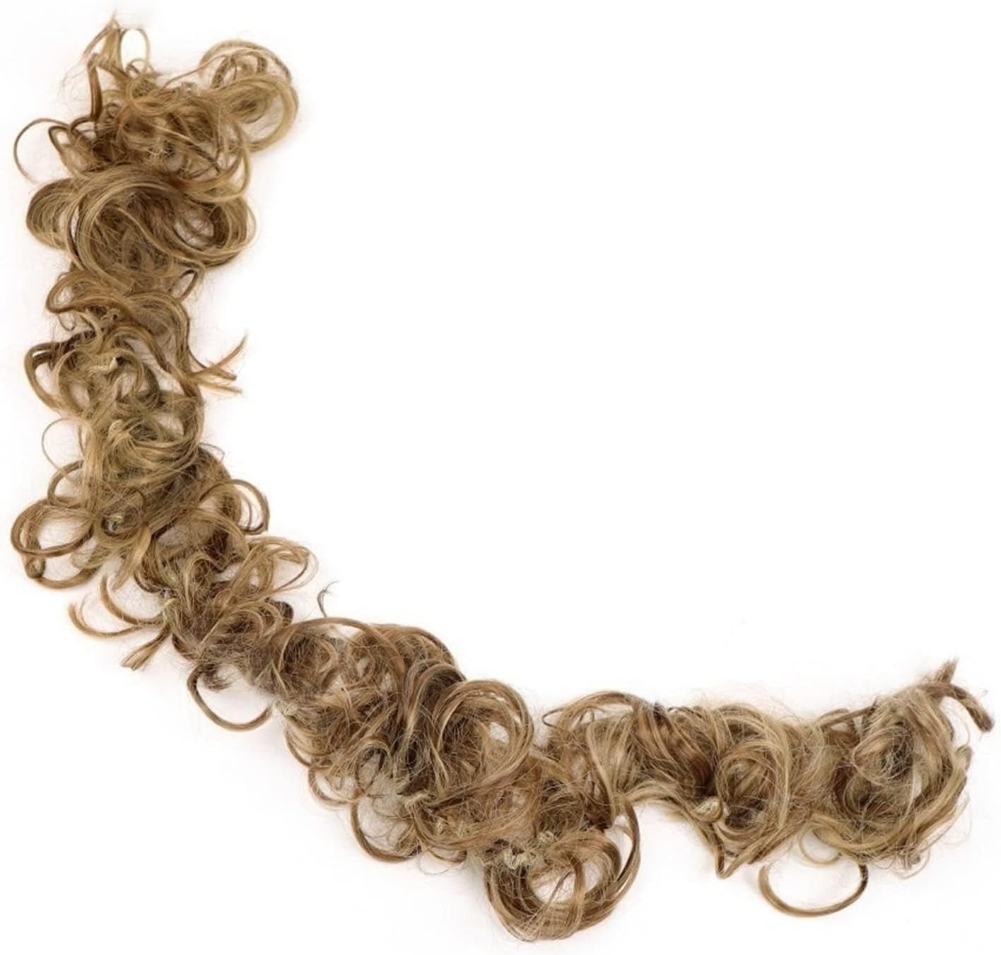 Hair Bun Curly Chignon Hair Extension Headband Hair Style Donut Roller Headband  Elastic Frill Hair Extension - Brown
