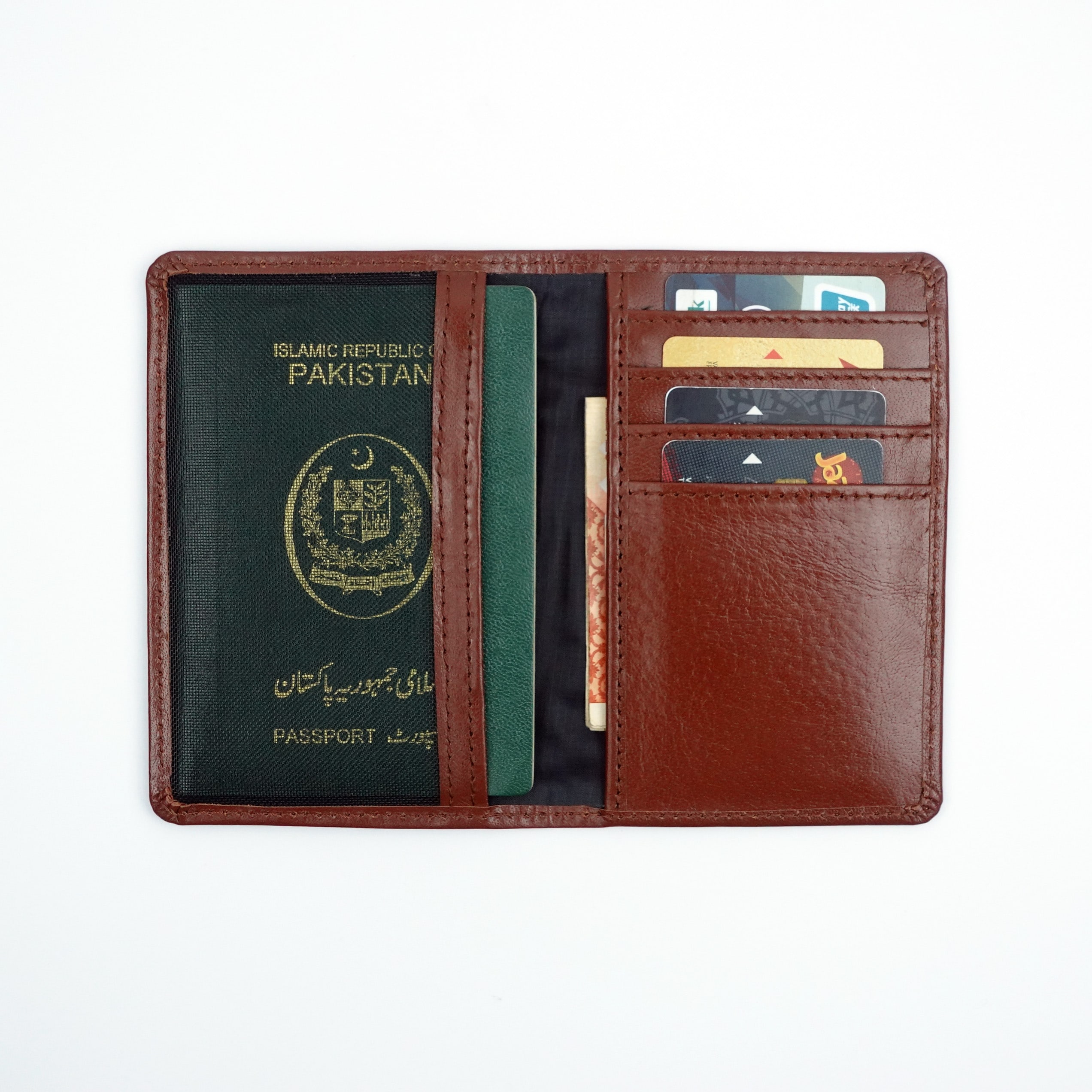 Leather Passport Wallet Slim | By MugArt.PK