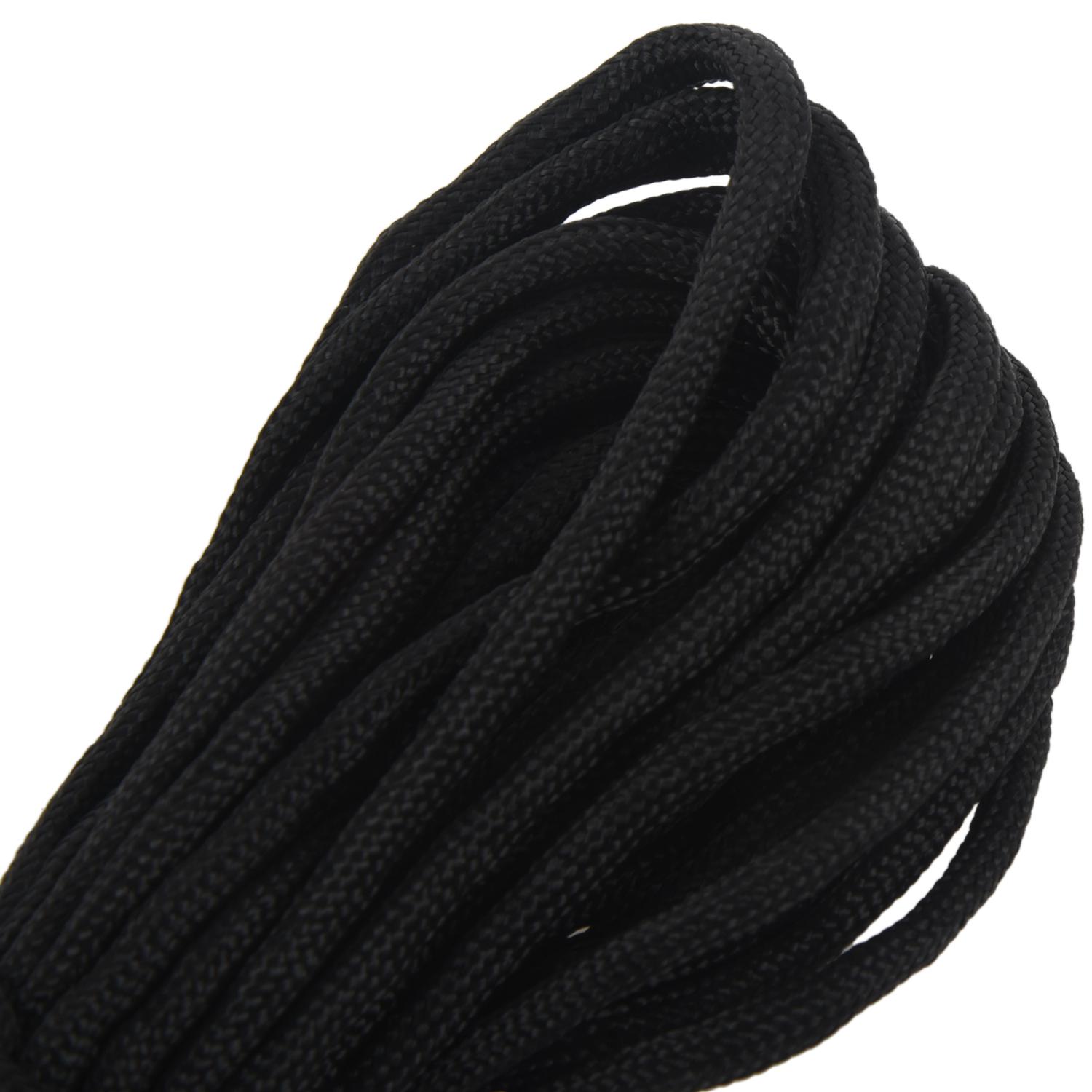Paracord 550 Parachute Rope 7 Core Strand for Climbing Camping Buckle Rope  Black 25FT , Buckle Rope