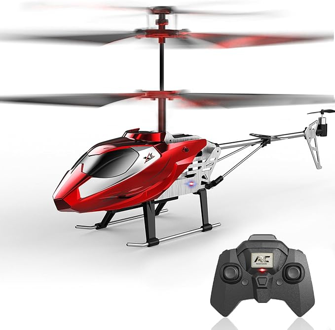 RC Helicopter Remote Control Flying Toy – Rechargeable Induction Sensor Helicopter with LED Lights for Kids Boys Girls, Indoor & Outdoor