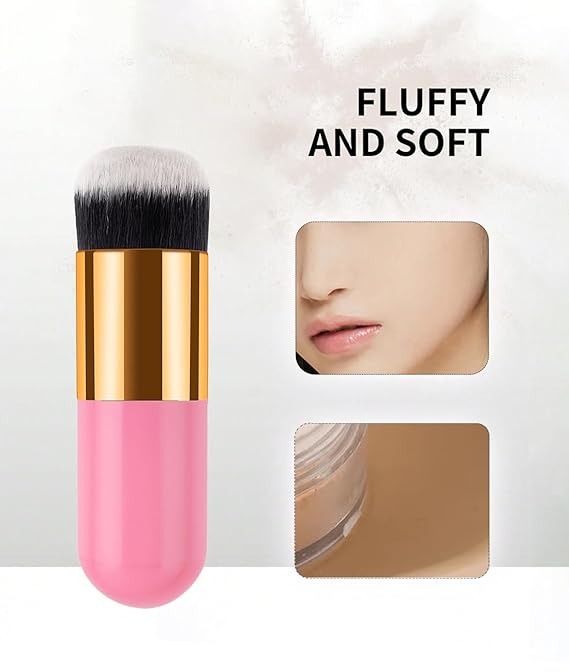 1 piece Chubby Pier Foundation Brush Makeup Brushes - Multicolor