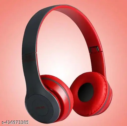 P47 Wireless Headset Bluetooth Foldable Headphone (Connect with All Smart Cell Phones / Laptops / Computer Systems).