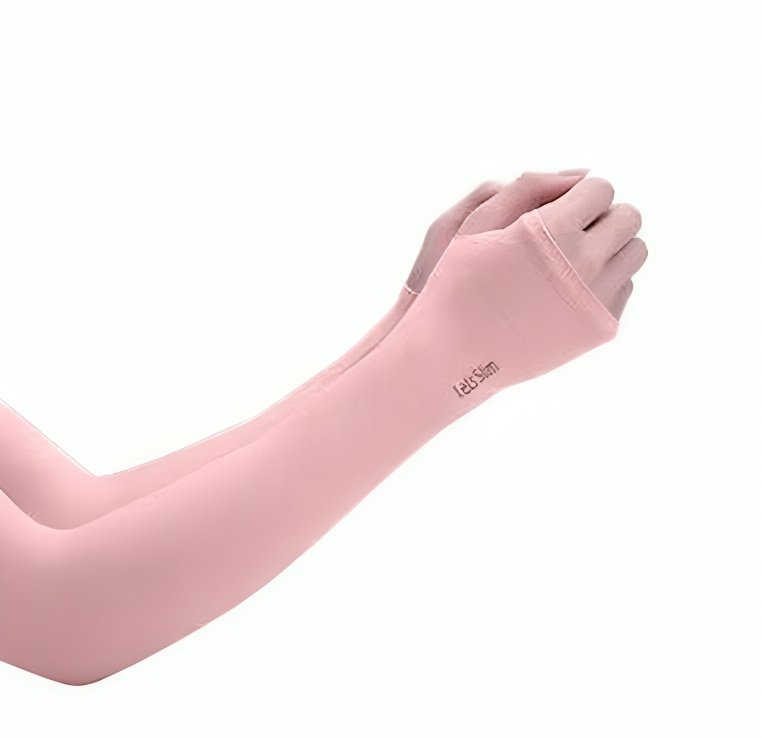 Sleeves With Thumb Whole Free Size Polyester Mix for Sun Block