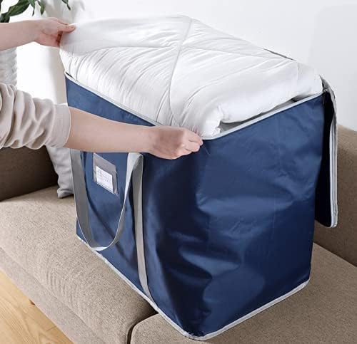 Large Capacity Storage Bags Clothes Blankets Closet Organizer Moving Tote Bag Zipper Durable Handbag Luggage Pack Size: 23x19x23 (LxWxH)
