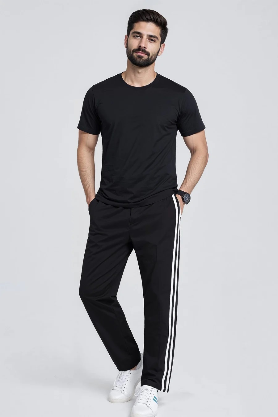 Hinz Men’s Night Suit – 100% Natural Yarn Comfortable Sleepwear Set, Soft Breathable T-Shirt & Trouser Nightwear for Men