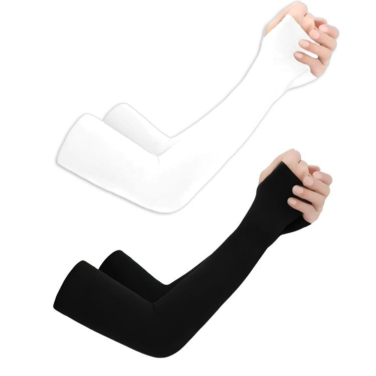 Sleeves With Thumb Whole Free Size Polyester Mix for Sun Block