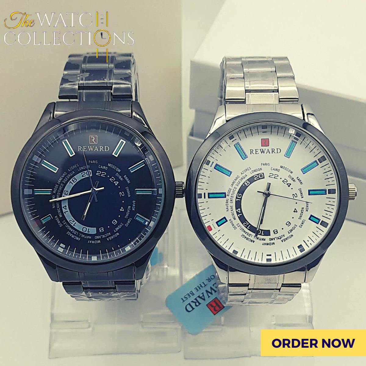 reward original men's watch silver (pack of two)