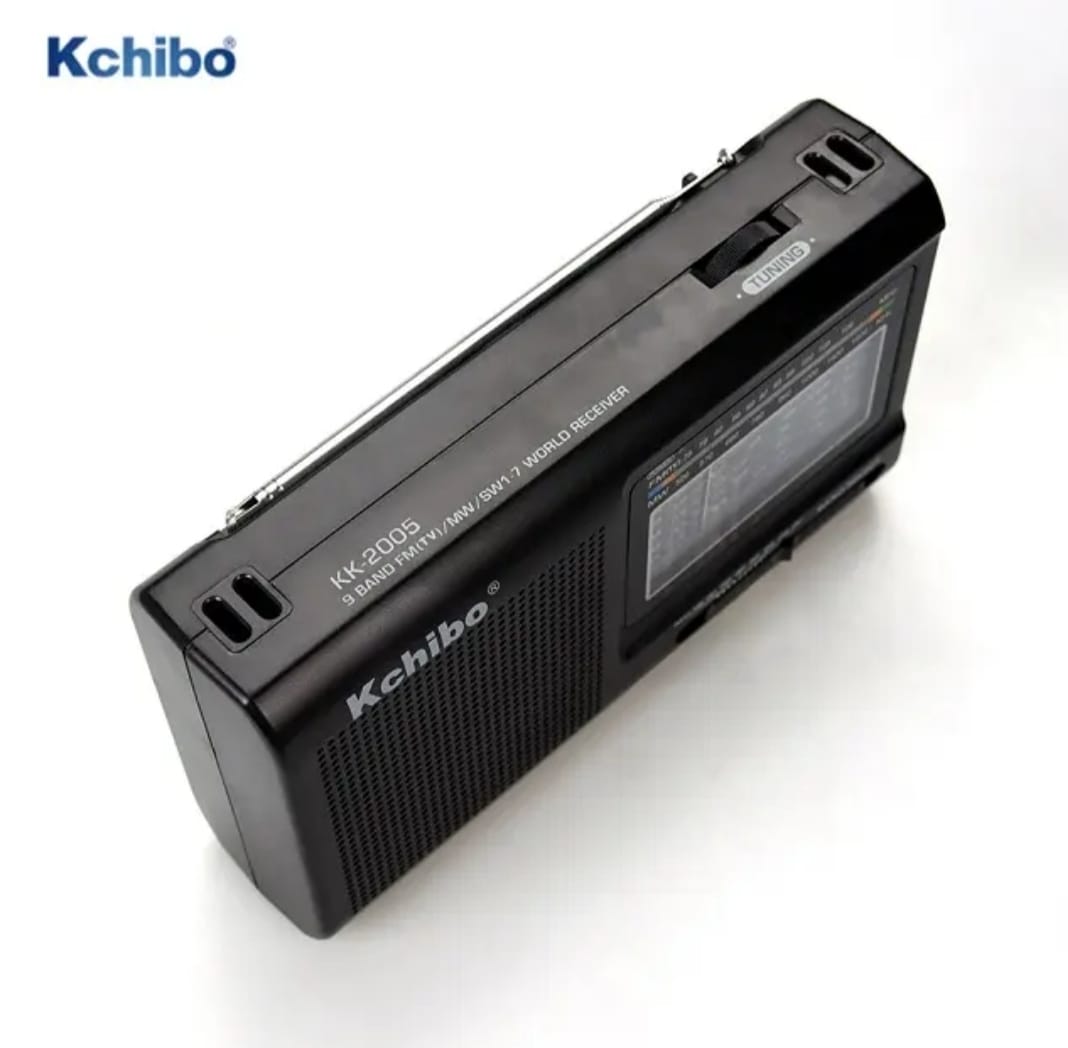 KCHIBO 2005 Portable 9 Band World Receiver Radio FM (TV1)/MW/SW1-7