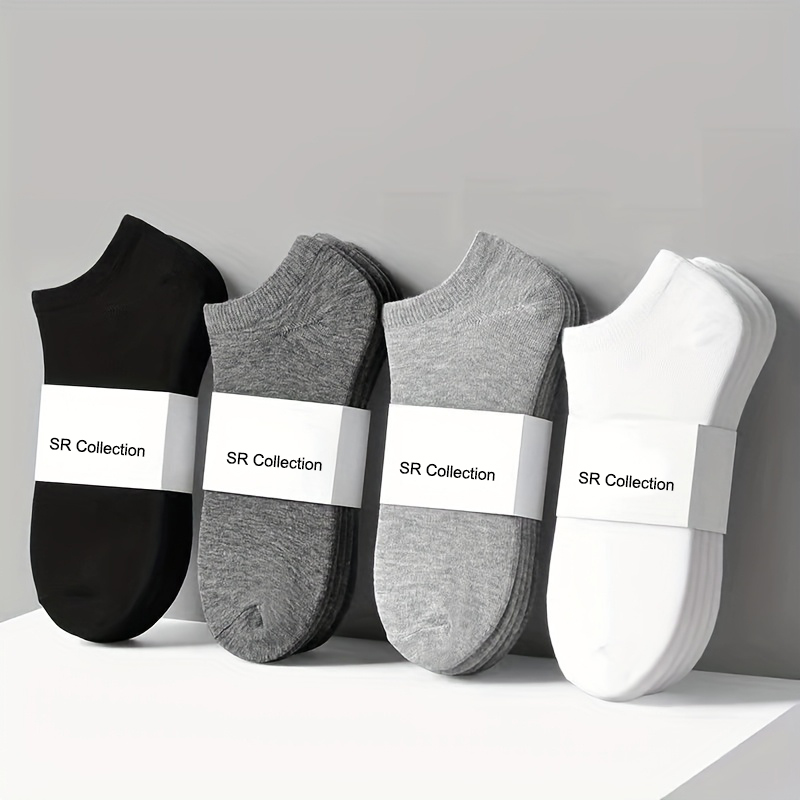 4 Pairs Cotton Ankle Socks for Men and Women - Low Cut Socks for Unisex Soft And Comfortable