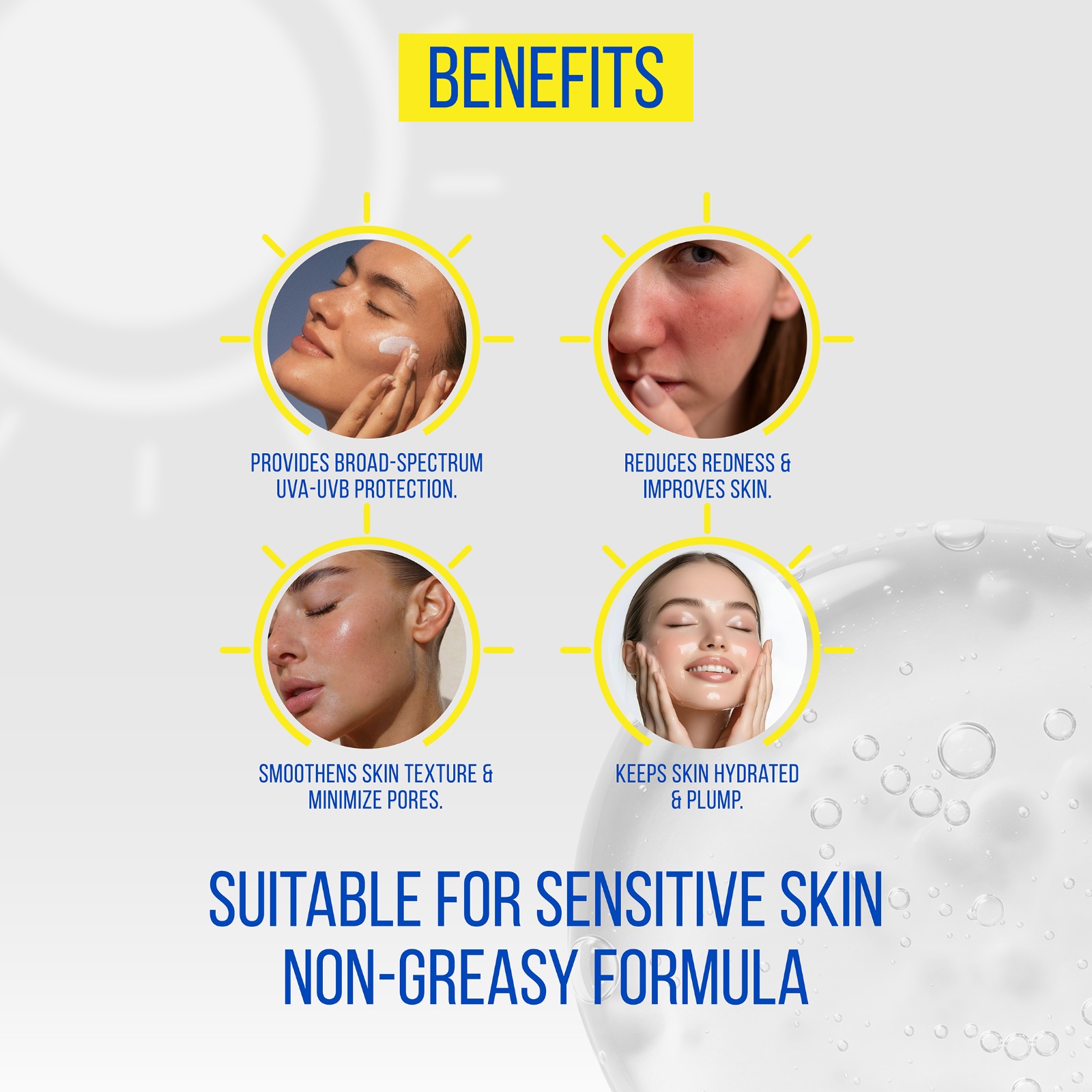 Instant Malika Sunshield Invisible Transparent primer Sunblock - Sunscreen - Primer - Sun Block - 2 In 1 - Sun Screen - Primer Makeup - Skin Hydrating And UV Protection - Sunblock For Oily Skin - Sunscreen For Oily Skin - 50+ SPF - Primer For Oily Skin