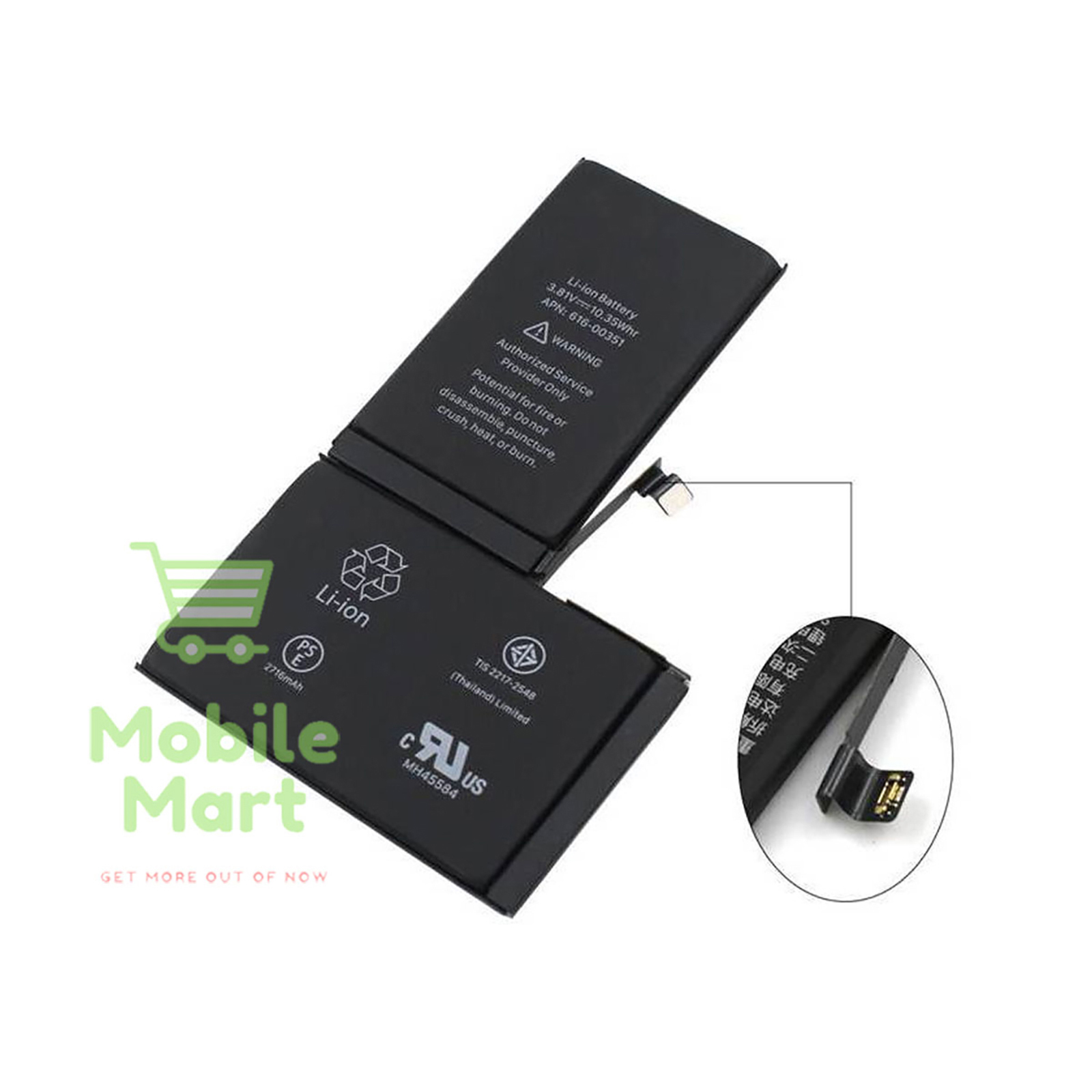 Apple iPhone X Battery Replacement Superior Quality 2716mah Battery For  Apple iPhone X