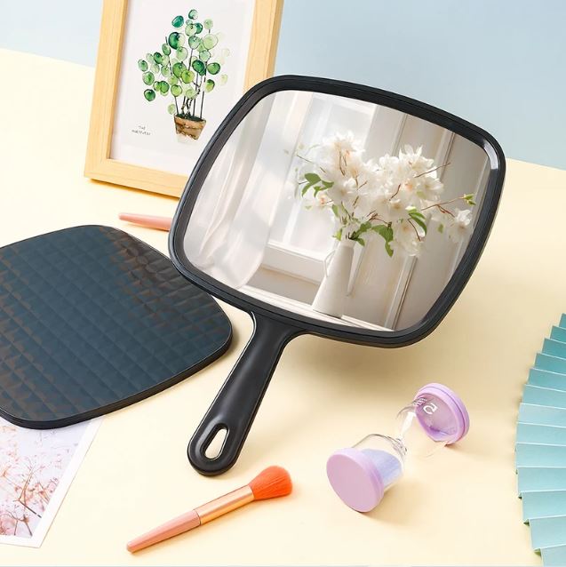 Large desktop makeup mirror Black large mirror finish Multipurpose makeup mirror Women's makeup mirror Suitable for various make
