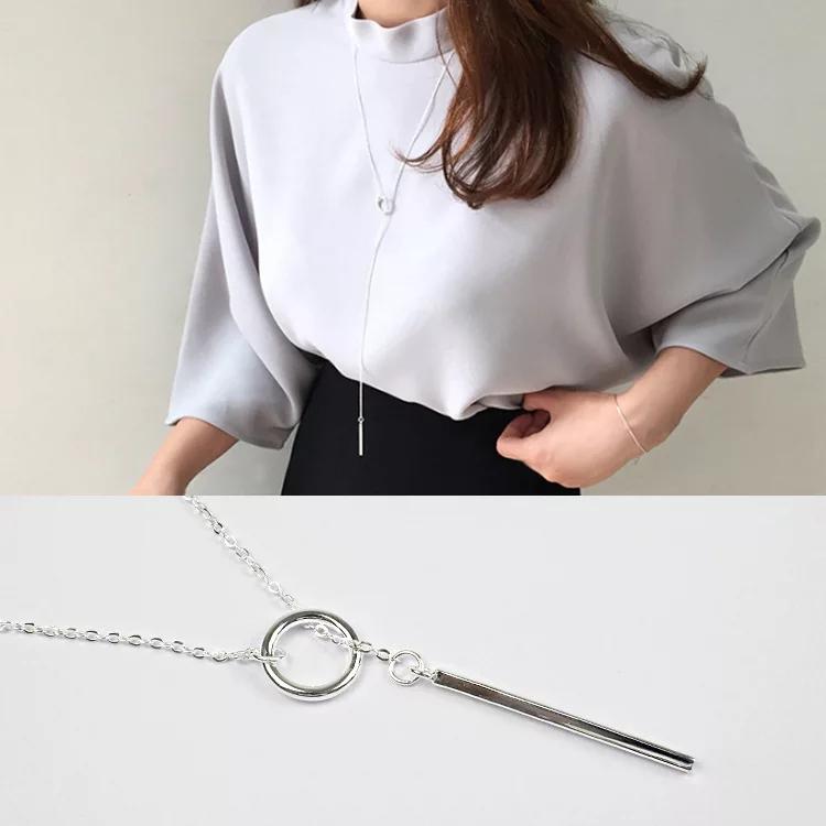 New Fashion silver Ring Design Necklace Jewelry Women's