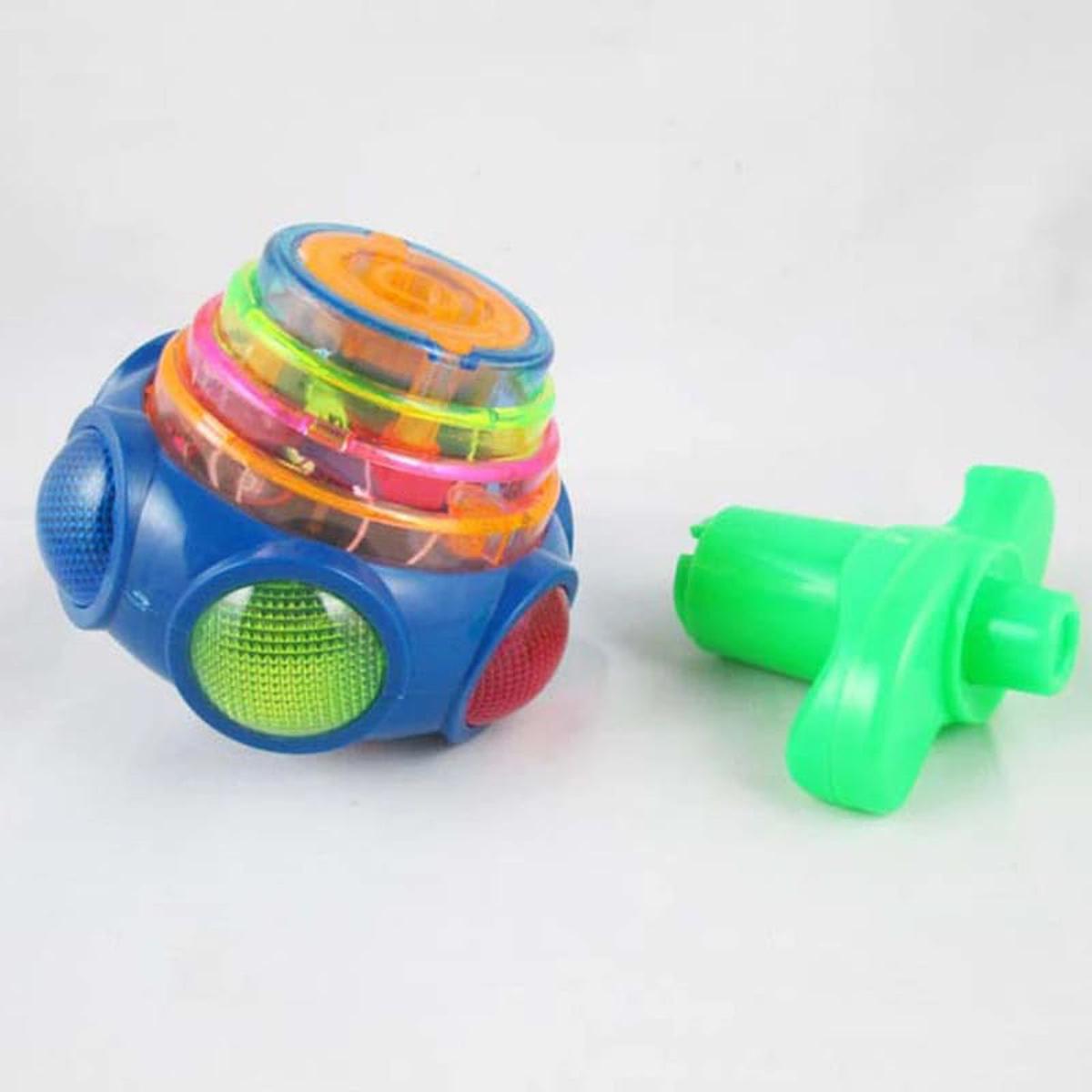Flashing UFO Spinning Top Set with Light and Music For kids High Quality