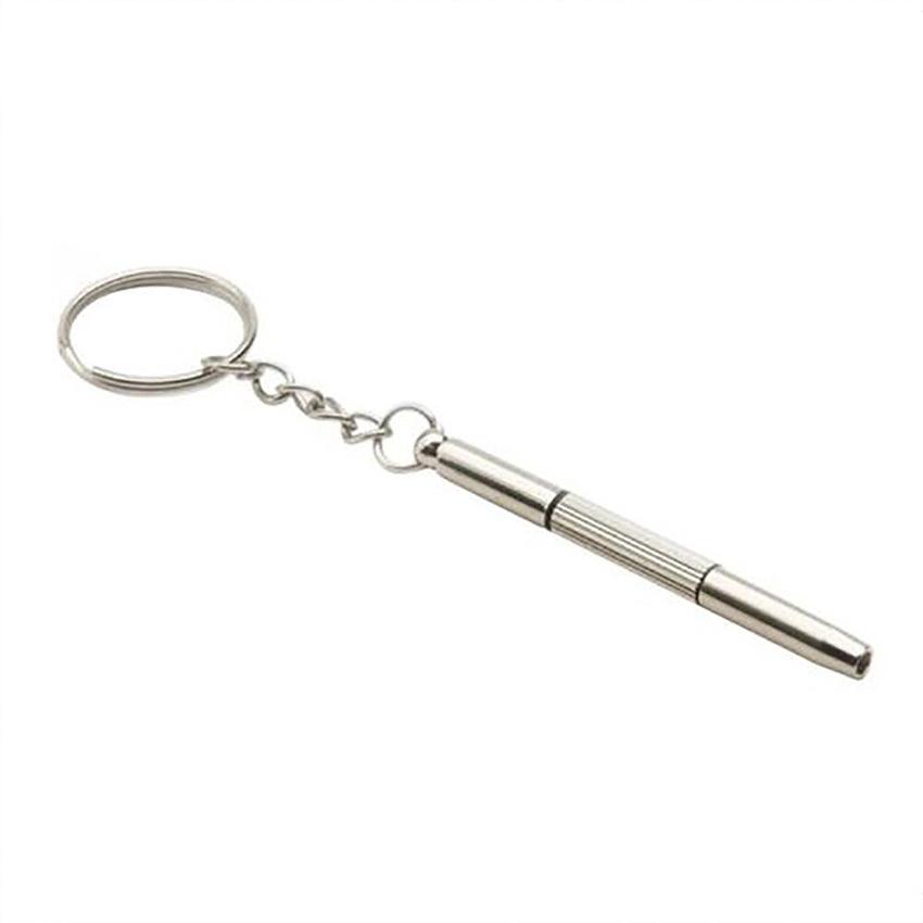 Mini 3-In-1 Screwdriver Key chain Metal Tool Set For Repair Glasses Mobile Watch