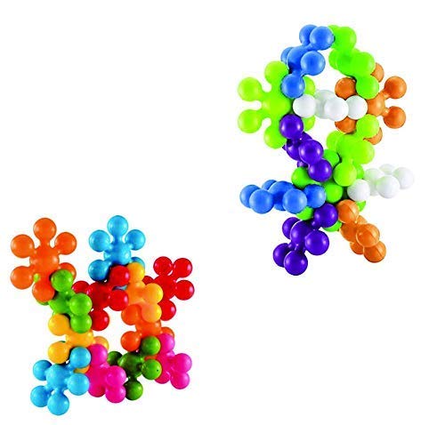 Star building Blocks Interlocking Blocks Educational, Construction Blocks for Kids Colorful Star Building Blocks Toys for Kids in Transparent Bag Instructions Sheet Inside - 3 + Years Star Blocks