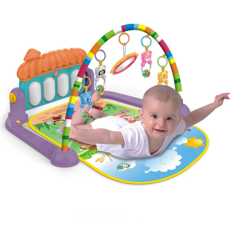 Imported Quality Baby Mat 3 in 1 Large Size  | Baby Gym Play Mat | Play Mat for Kids | Play Gym for Babies | Indoor Games for Kids | Baby Play Mat with Hanging Toys | Piano Fitness Rack | Baby Gym | Play Mat | Play Mat for Baby**