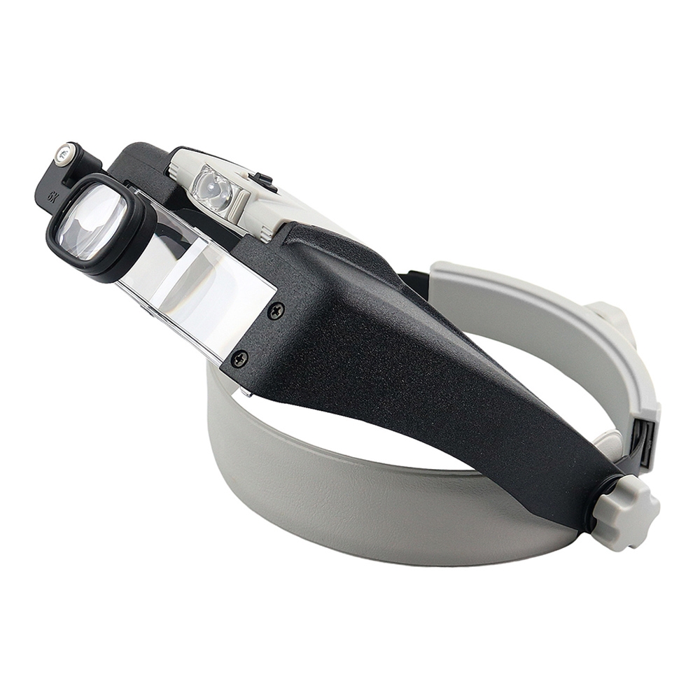 81007-AP LED Light Head-mounted Electronic Repair Magnifying Glass Tool LED Magnifier Glass