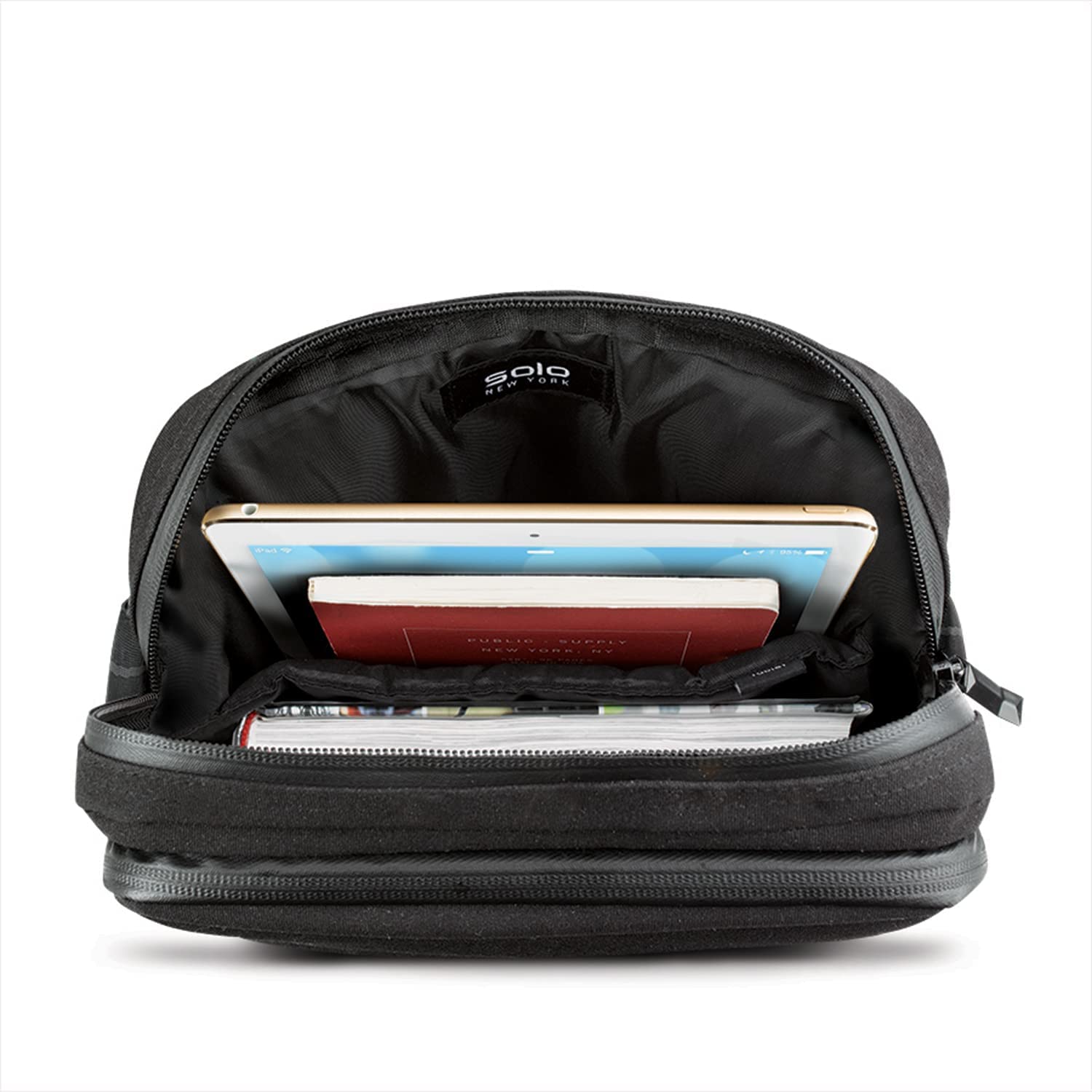 SOLO New York Casual Oxford Cloth Men Crossbody Bag with Multiple Pockets for 8.5 Inch Devices