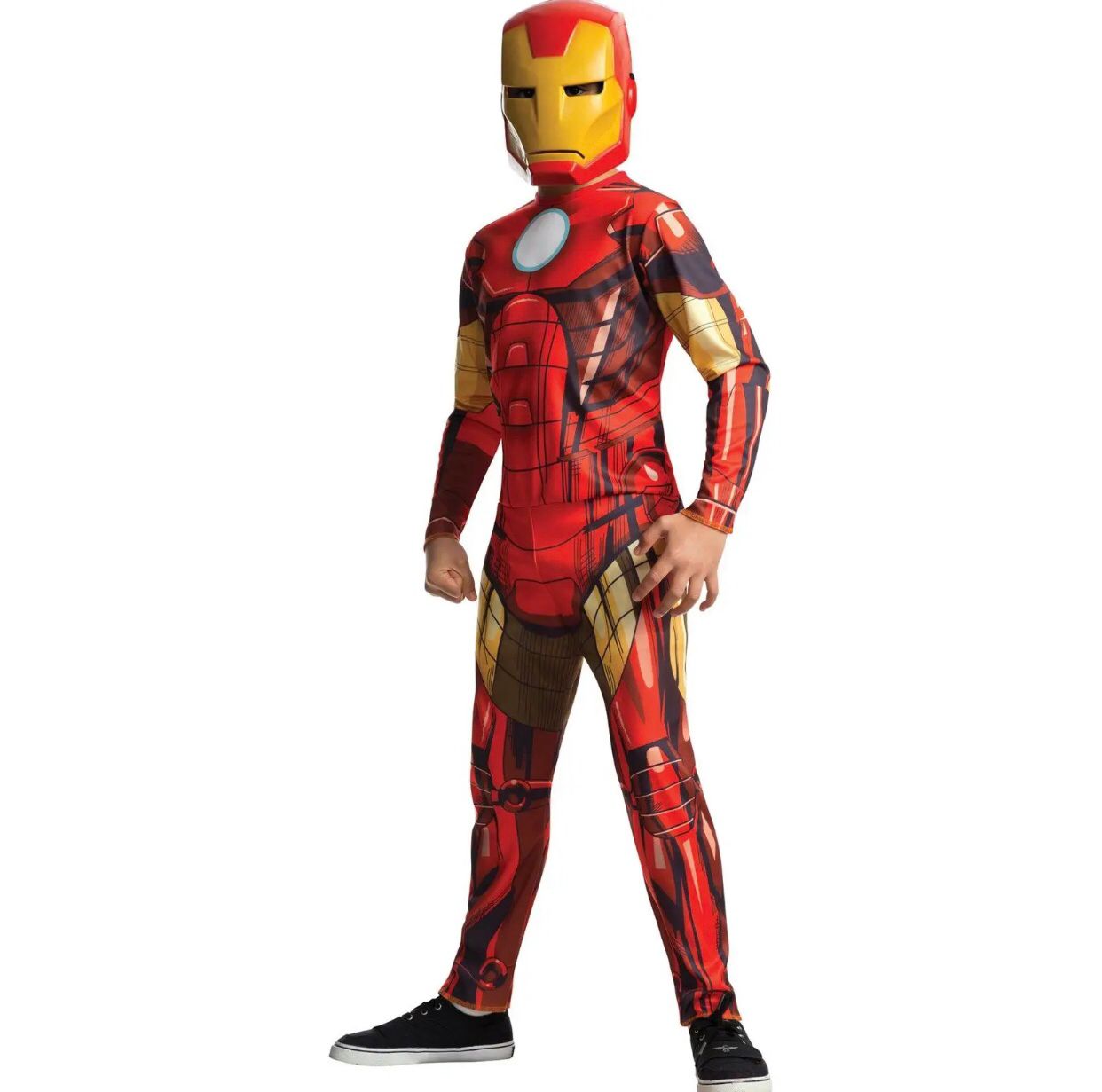 Ironman 3D MUSCLE COSTUME FOR KIDS WITH PLASTIC MASK 4 to 10 years