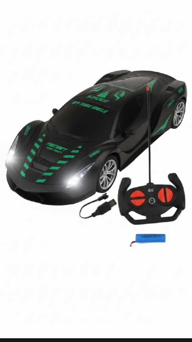 Rechargeable / Cell Operated High-Speed RC Car for Kids – Fast Remote Control Racing Car with LED Lights  USB Chargeable Toy Vehicle for Boys & Girls  Durable, Indoor & Outdoor Fun – Ideal Gift for Children