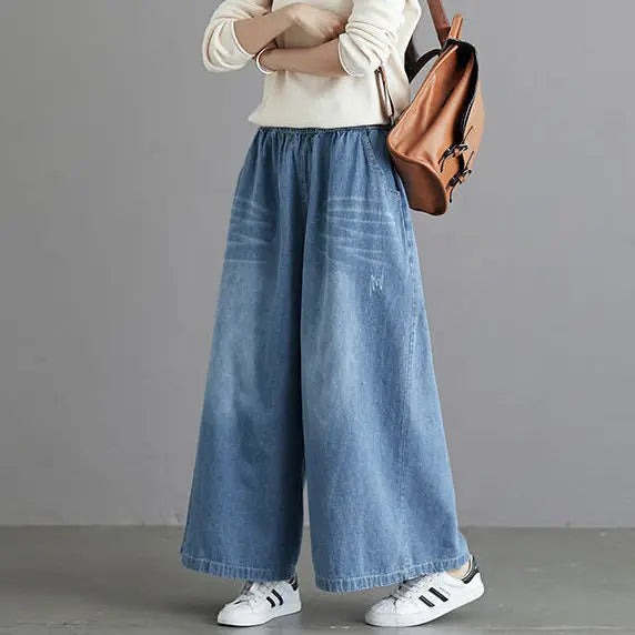 ZARA Wide Leg Denim Soft Stuff jeans pant For her (SELECT ONLY WAIST SIZE)
