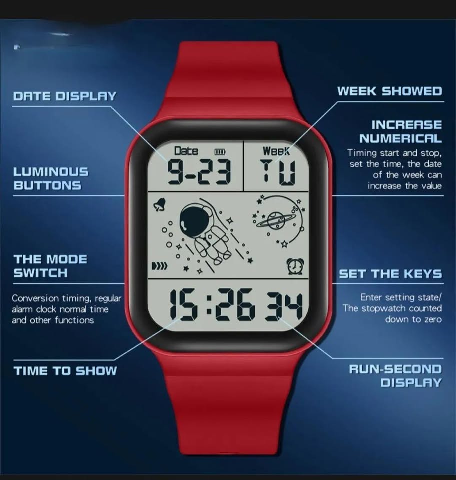 Digital Led Watch For Man New Design Sport Watch For Men Waterproof Digital Student Sport Watch Digital Unisex Sports Watches Digital Watch With Alarm Clock - Sport Digital Watch - Kids Watches For Boys