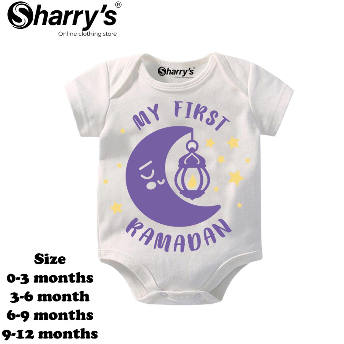 Sharrys Half Sleeves Baby Romper Bodysuit For Babies infant Onesis 0-14 Months Summer Wear Trendy Printed