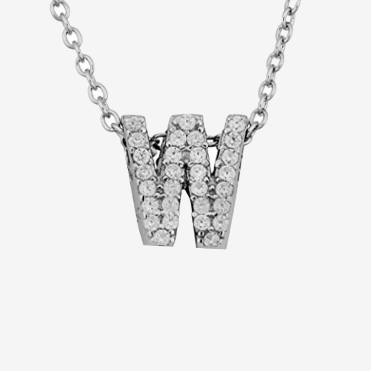 Silver Stainless Steel Alphabet Necklace/Locket/Pendants for Girls ...