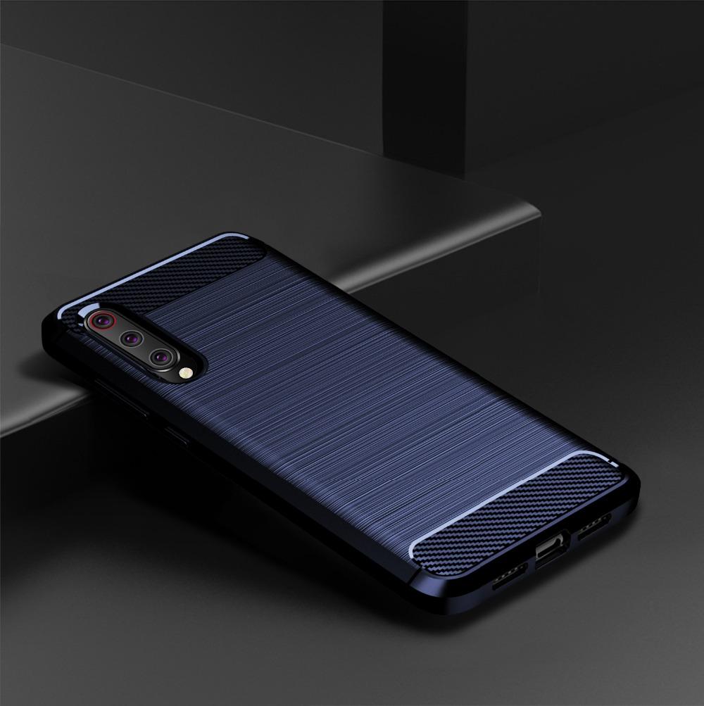 Manyip Custodia In Fibra Di Carbonio Per Xiaomi Mi 9 Lite: Cover Sottile Con Protezione 360° E Pellicola