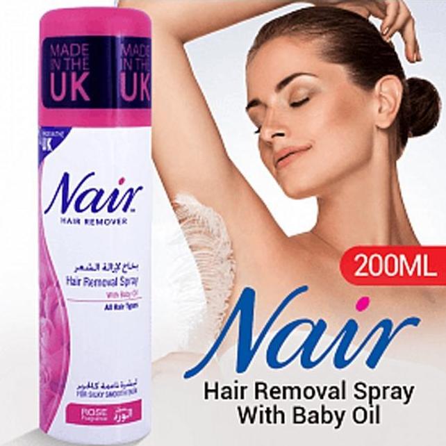 Nair Original Hair Removal Spray Men and Women Rose Fragrance 200 ML