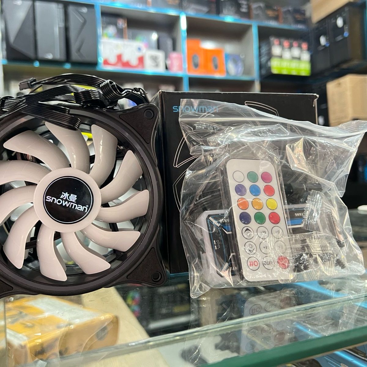 Snowman Argb Fan 1200 rpm 3 fans kit Cooling fan Daraz.pk