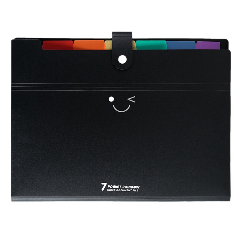 Expanding File Folders Letter Size 7 Pockets Accordion Document ...