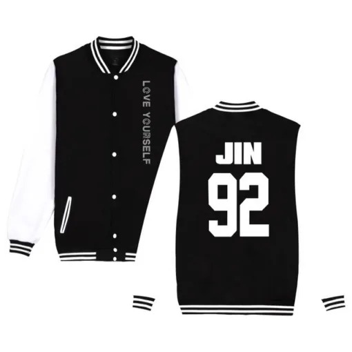 BTS Love Yourself Member Number Varsity Jacket