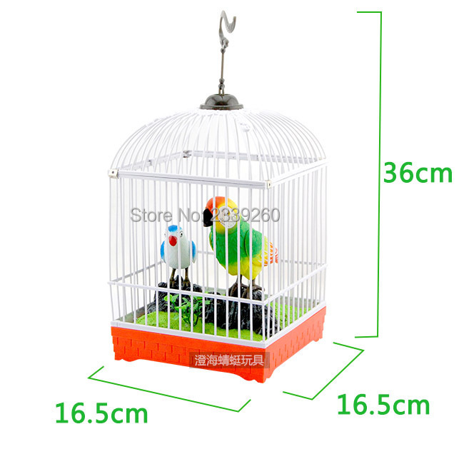 Beautiful Singing Birds Induction Electric Parrot Toy Bird Children Parrot Cage Toys For Kids