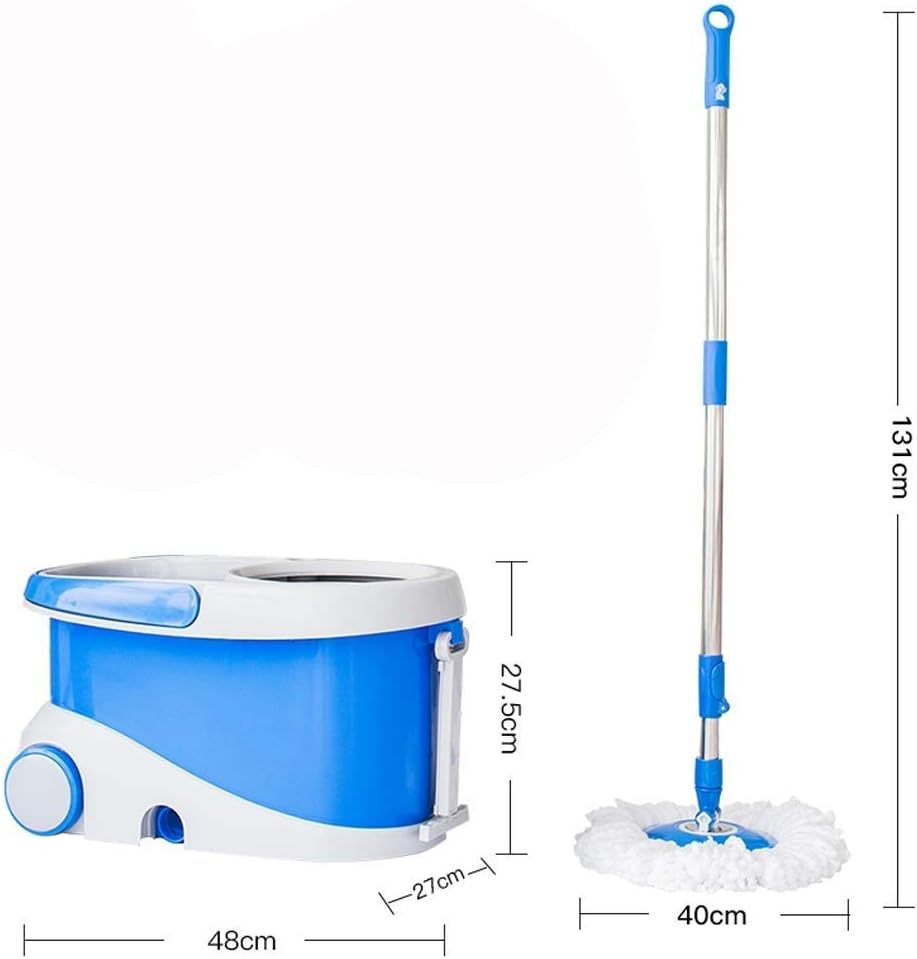 Primo Spin Mop Stainless Steel Mop With Bucket - Microfiber Home Clean Mops