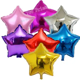 Supplies For All 5 Pieces Pink Large Star Foil Balloon Diy