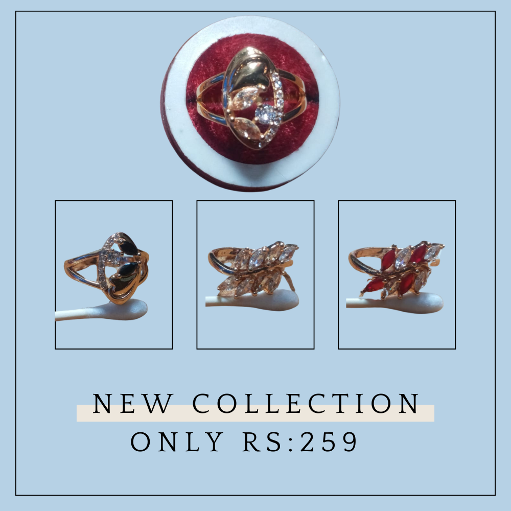 "Elegant Ring Inlaid Stone trendy flower/Roses rings for girls"