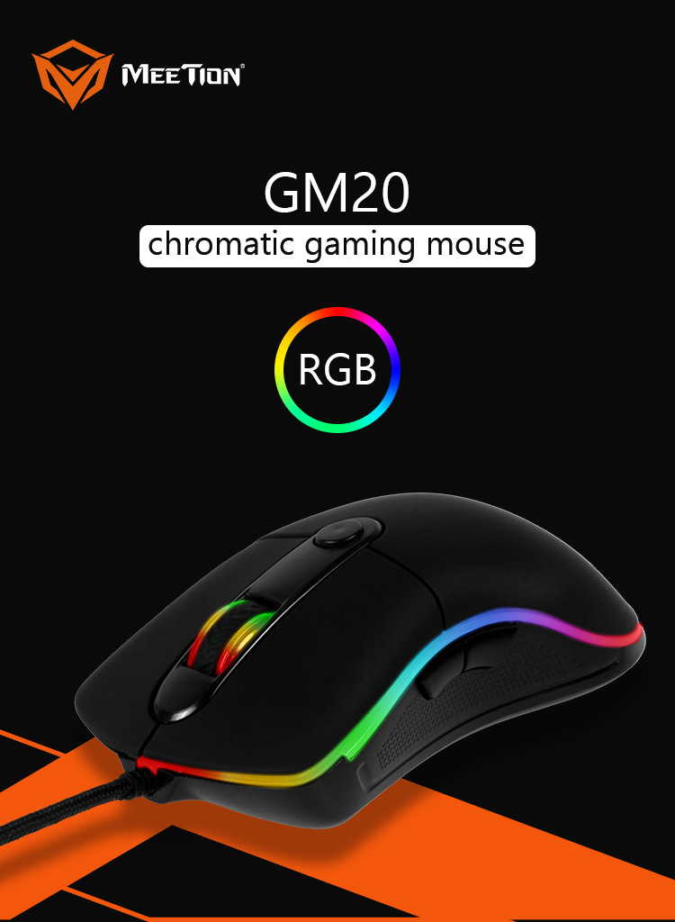 MeeTion GM20 RGB Chromatic Gaming Mouse 4800DPi with Pro Optical Sensor 14 b3e426101453e1e8b8f9894b558a5fa8